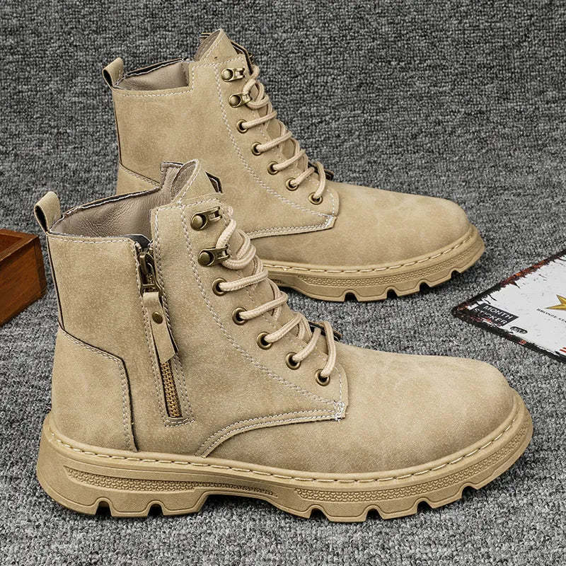Luxury Motorcycle Outdoor Leather Boots