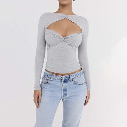 Cut-Out Twisted Top