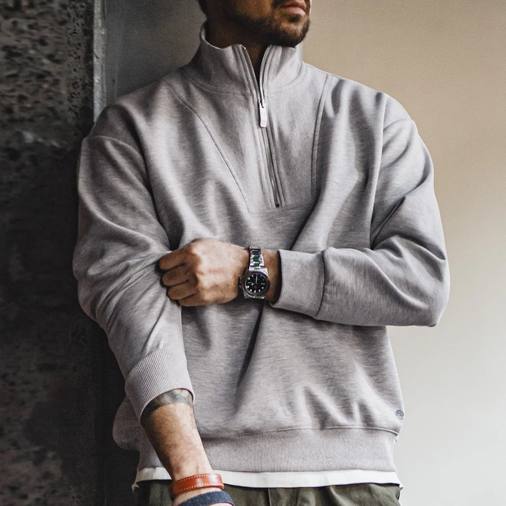  Modern Casual Quarter-Zip Sweater