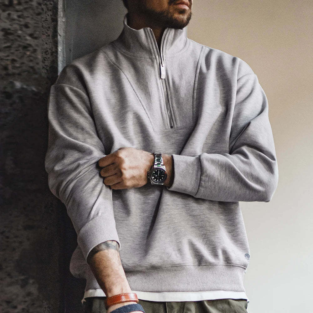 Modern Casual Quarter-Zip Sweater