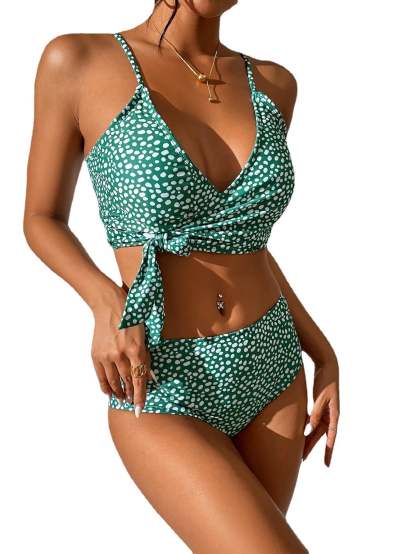Stylish Polka Dot Bikini