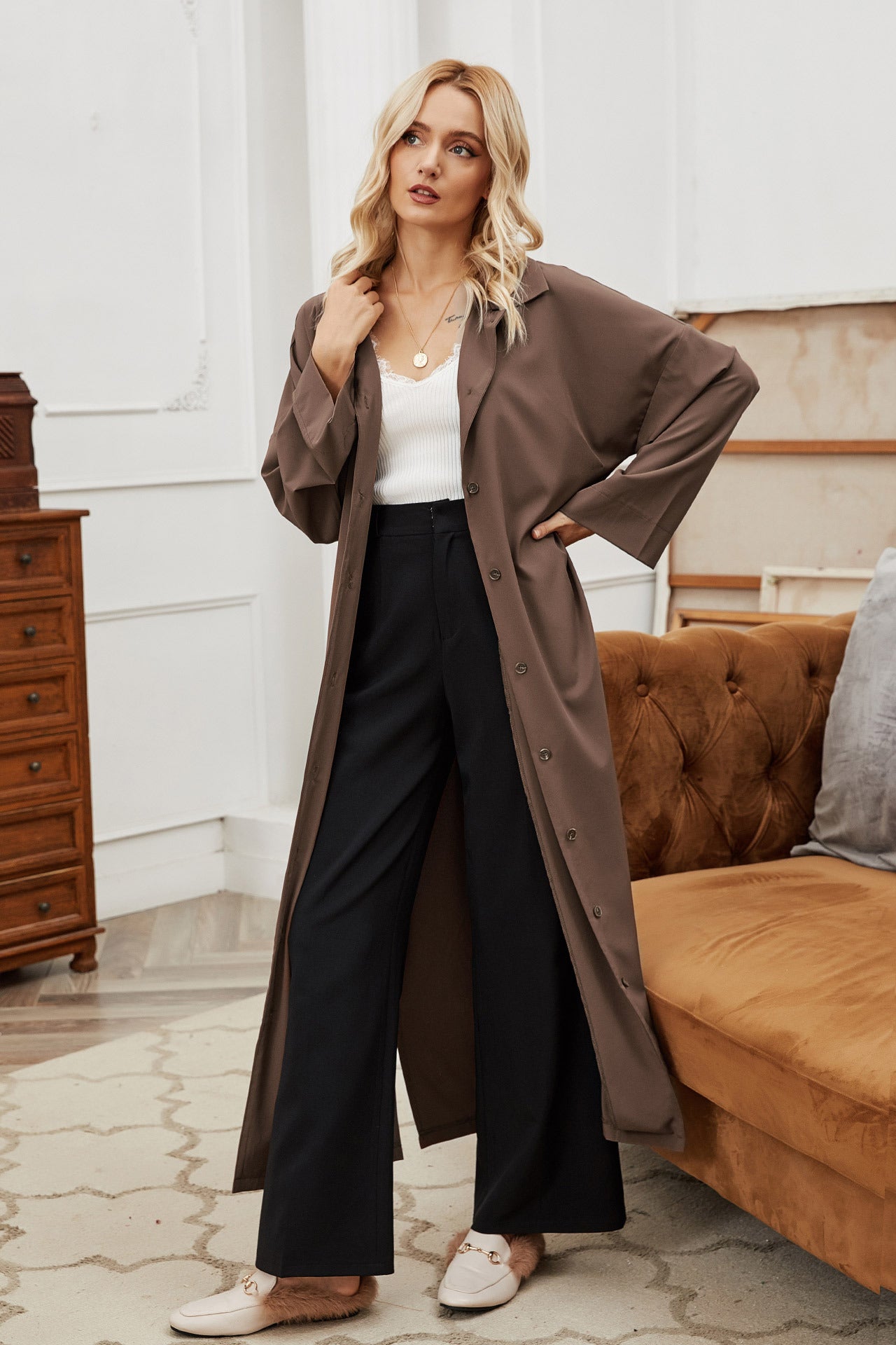 Longline Trench Coat