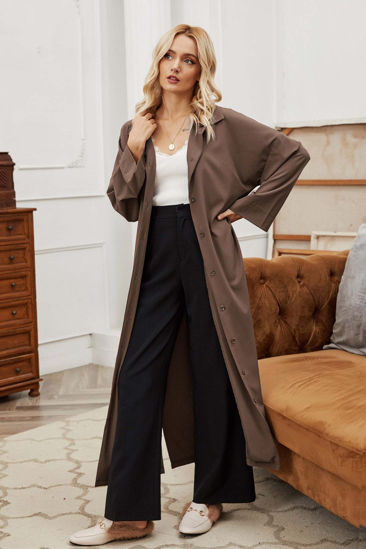Longline Trench Coat