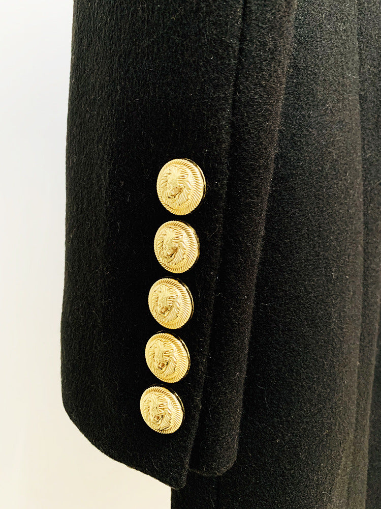 Breasted Wool Coat