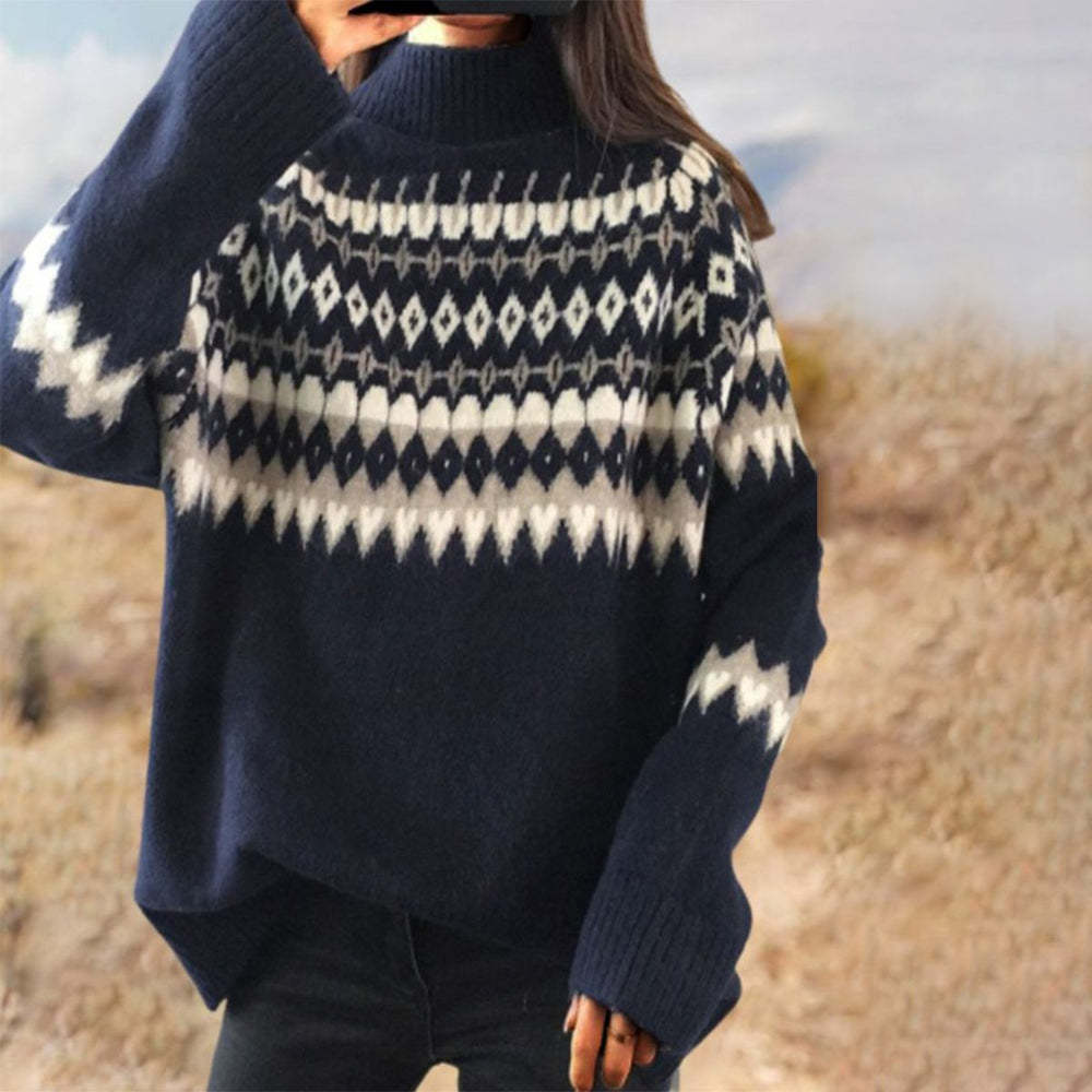 Soft Patterned Sweater for Women