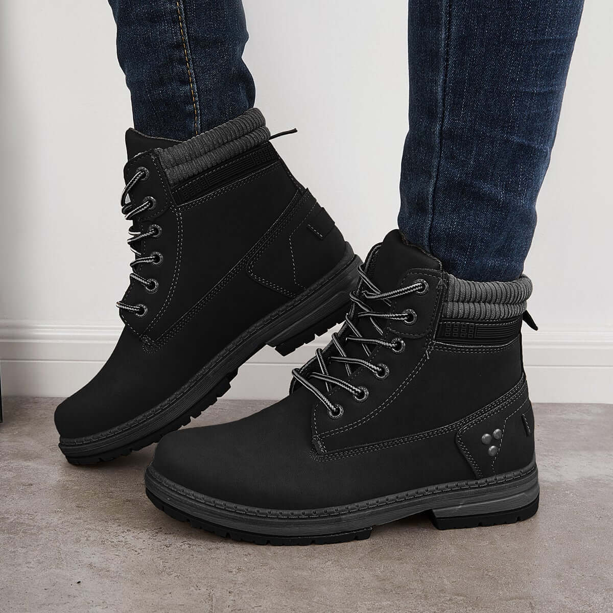 Classic Non Slip Ankle Work Boots Waterproof Hiking Combat Boots