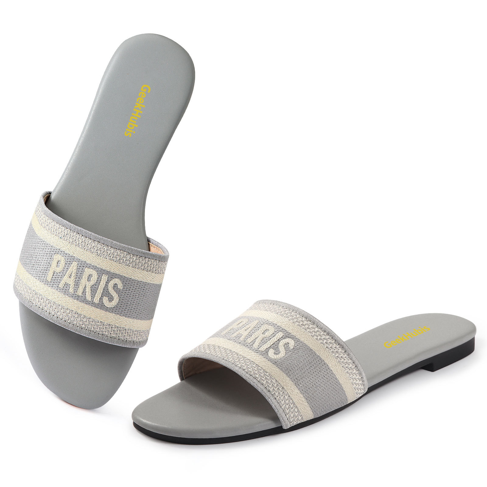Casual Beach Flat Slide Sandal - PARIS