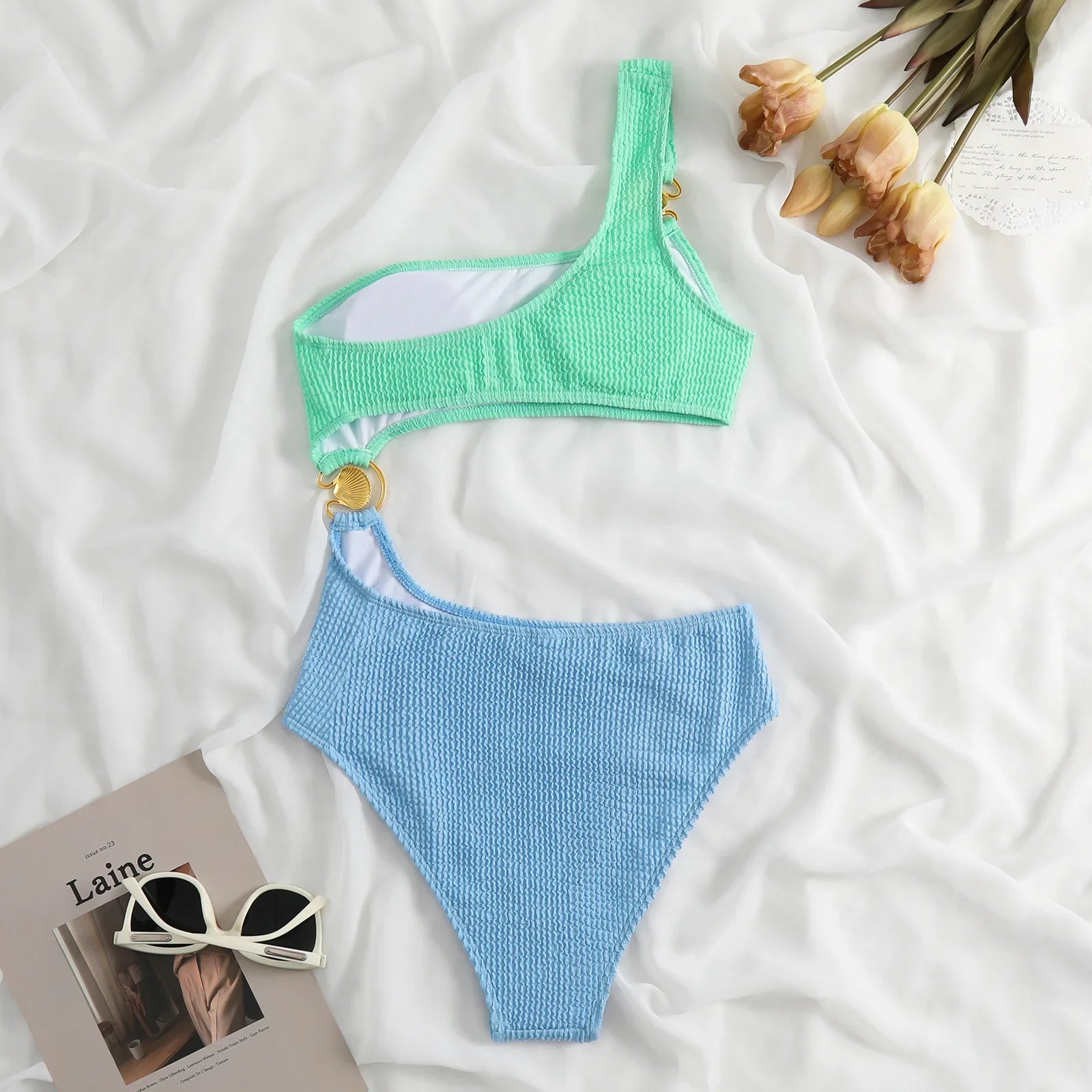 Coastal Chic High-Waisted Bikini