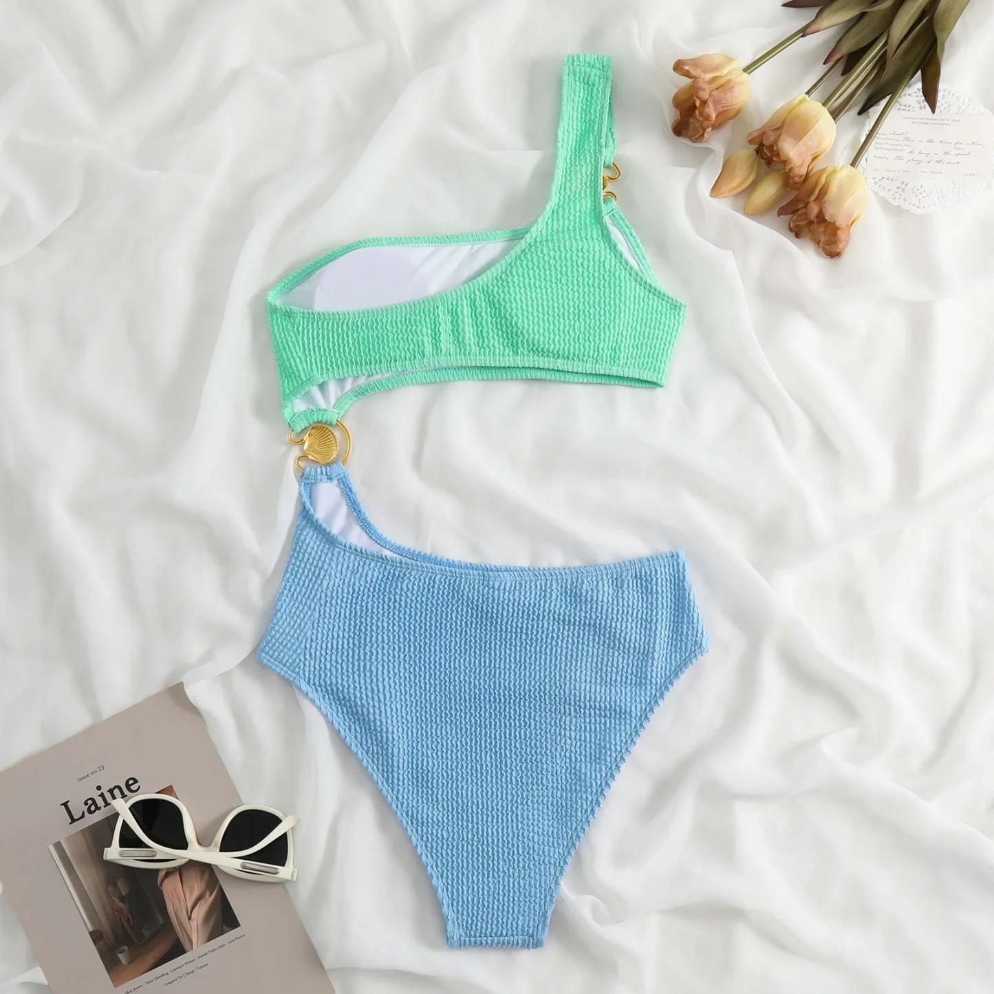 Coastal Chic High-Waisted Bikini