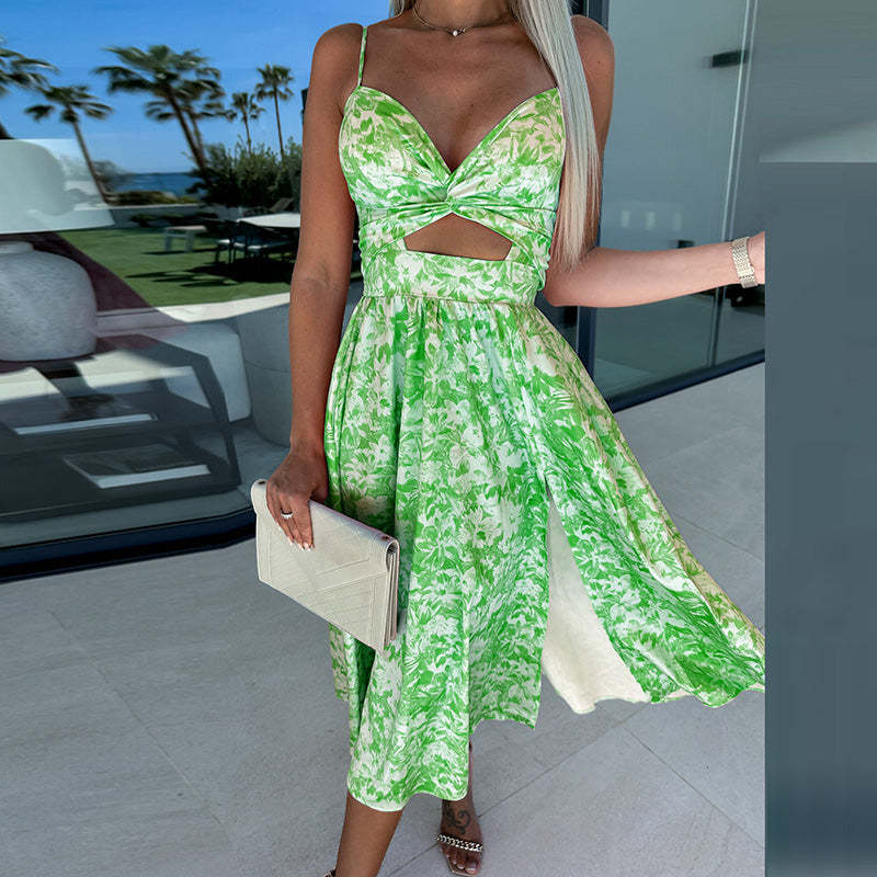 High Slit Cocktail Dress