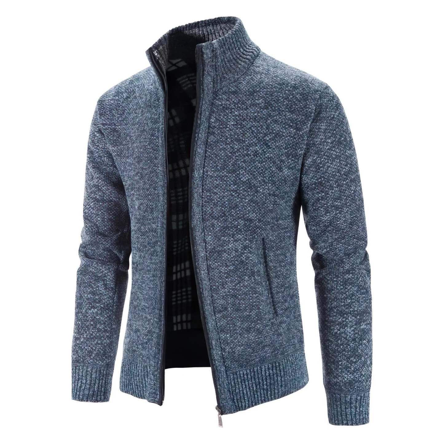 Stylish Cardigan With Zipper