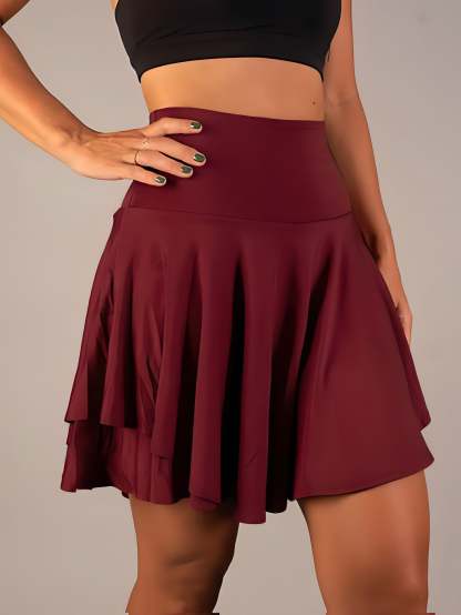 Stylish Mini Skirt With Shorts