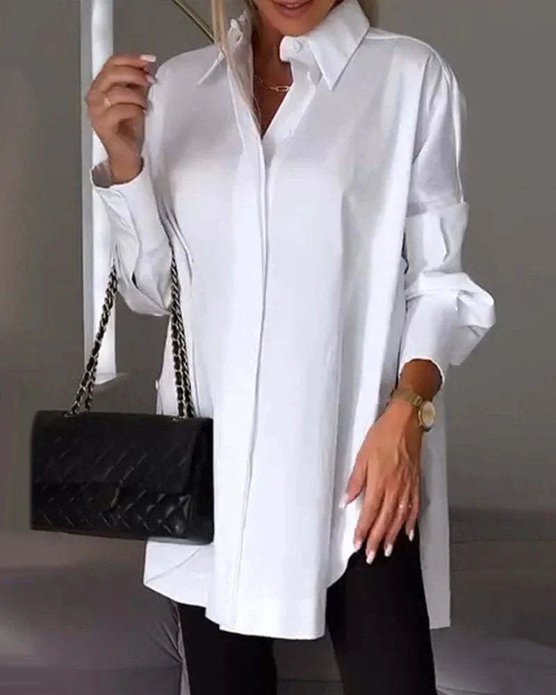 Long Sleeve Lapel Shirt