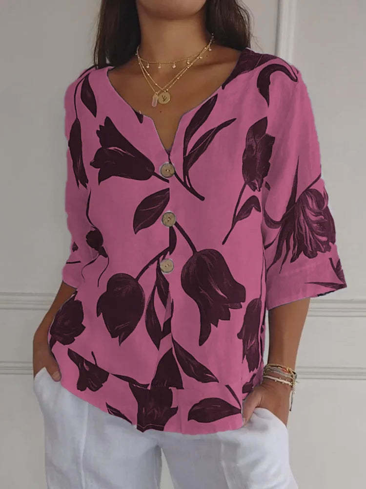 Oversized Floral Blouse