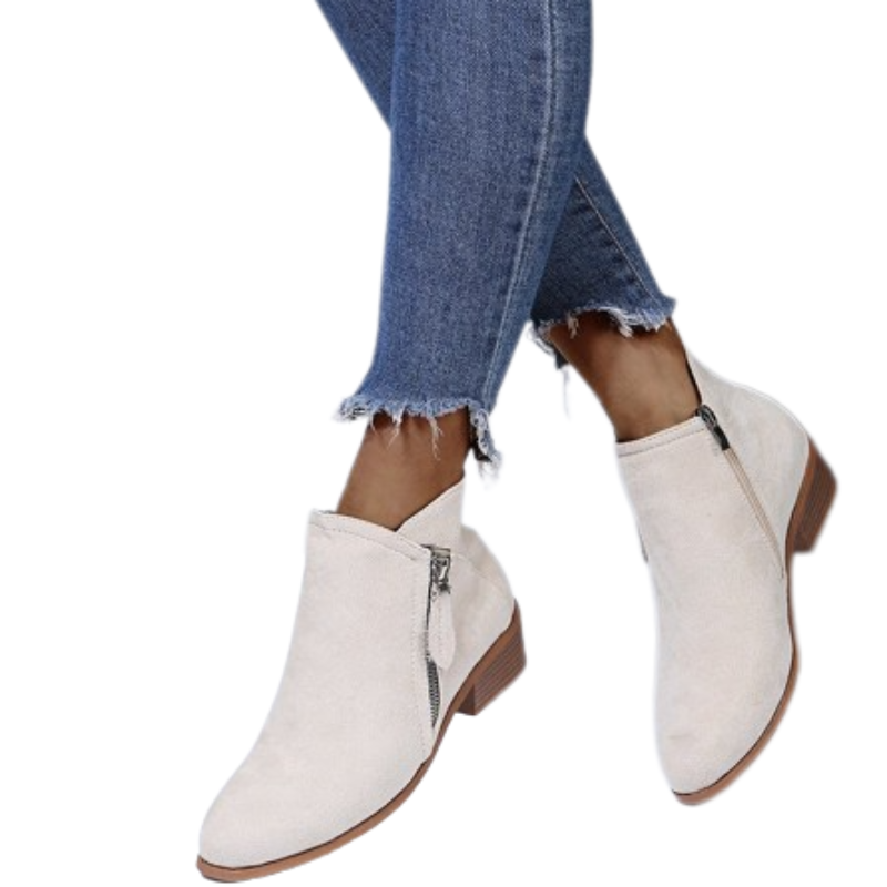 Orthopedic Women Boots Arch Support Warm Suede Leather Ankle Boots