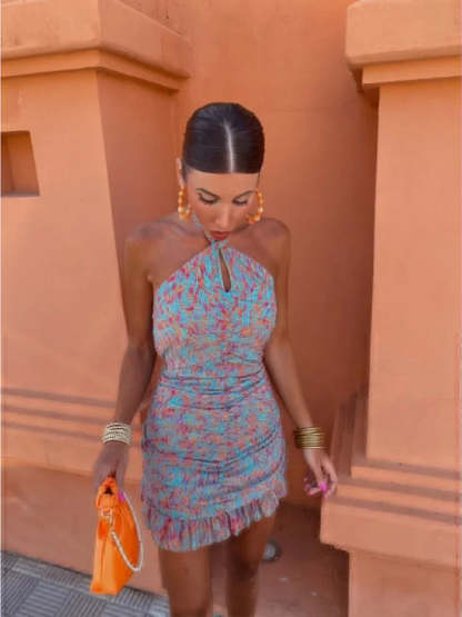  Chic Halter Mini Dress