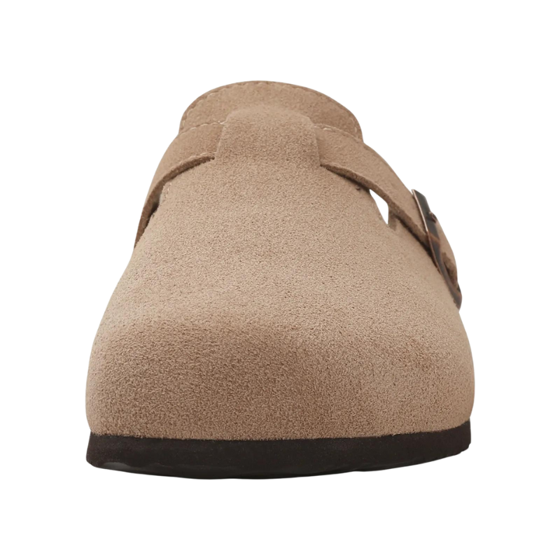 Orthopedic Sandals Women’s Suede Mules Slippers Cork With Arch Support