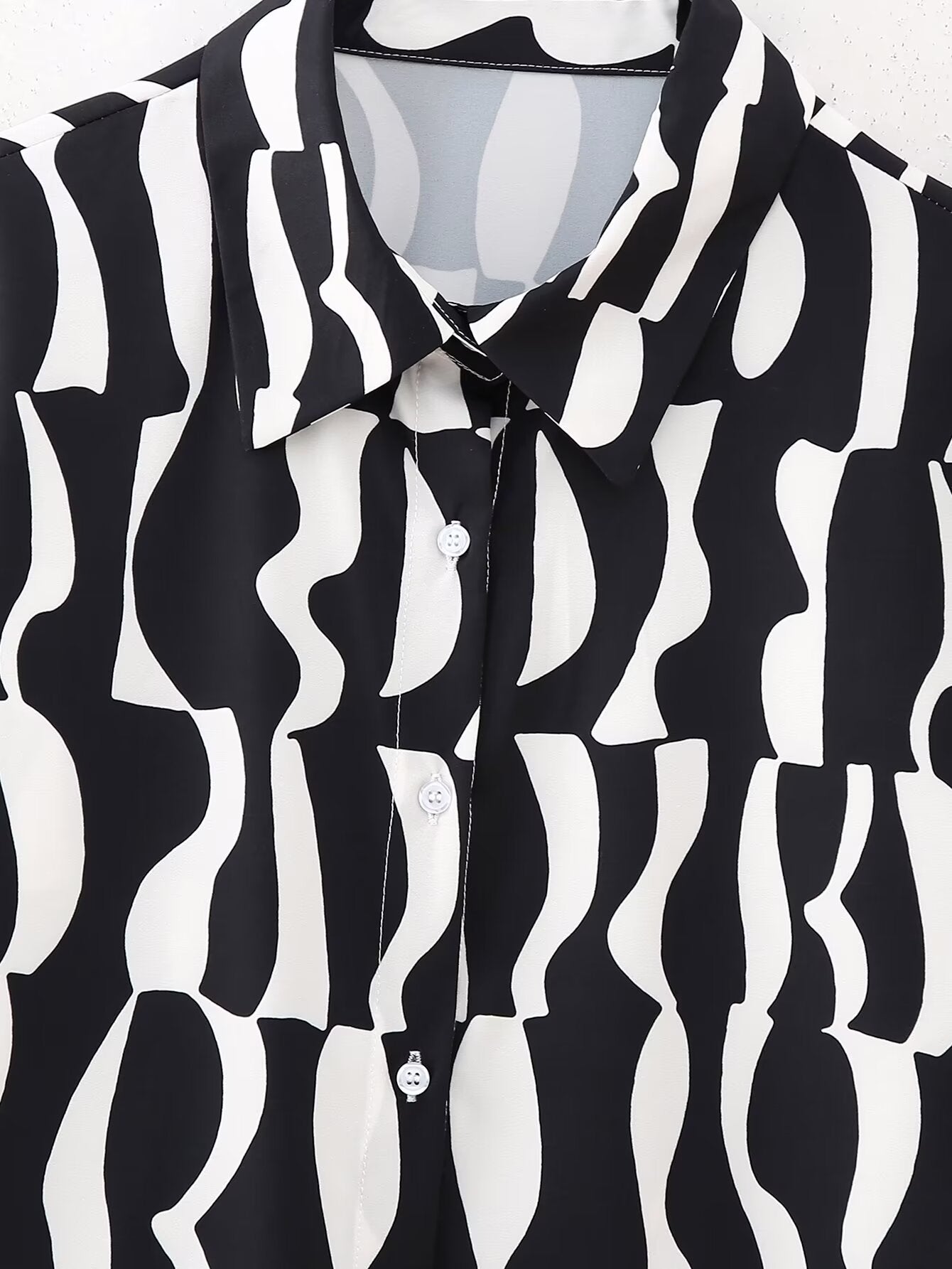 Wavy Striped Blouse