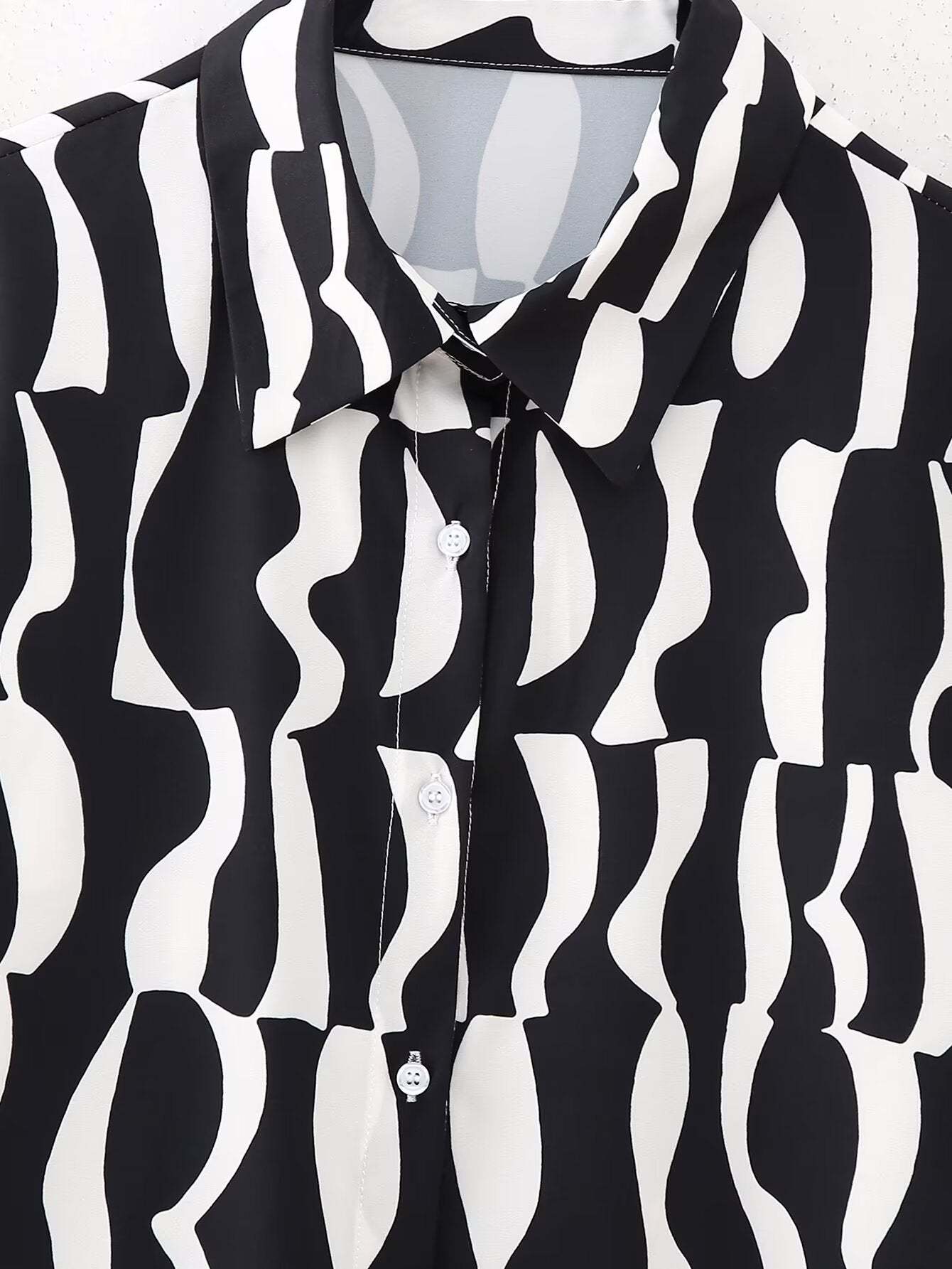 Wavy Striped Blouse