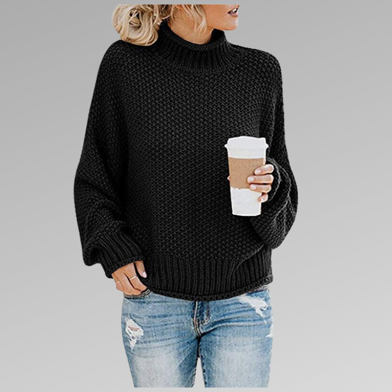 High Neck Knitted Sweater