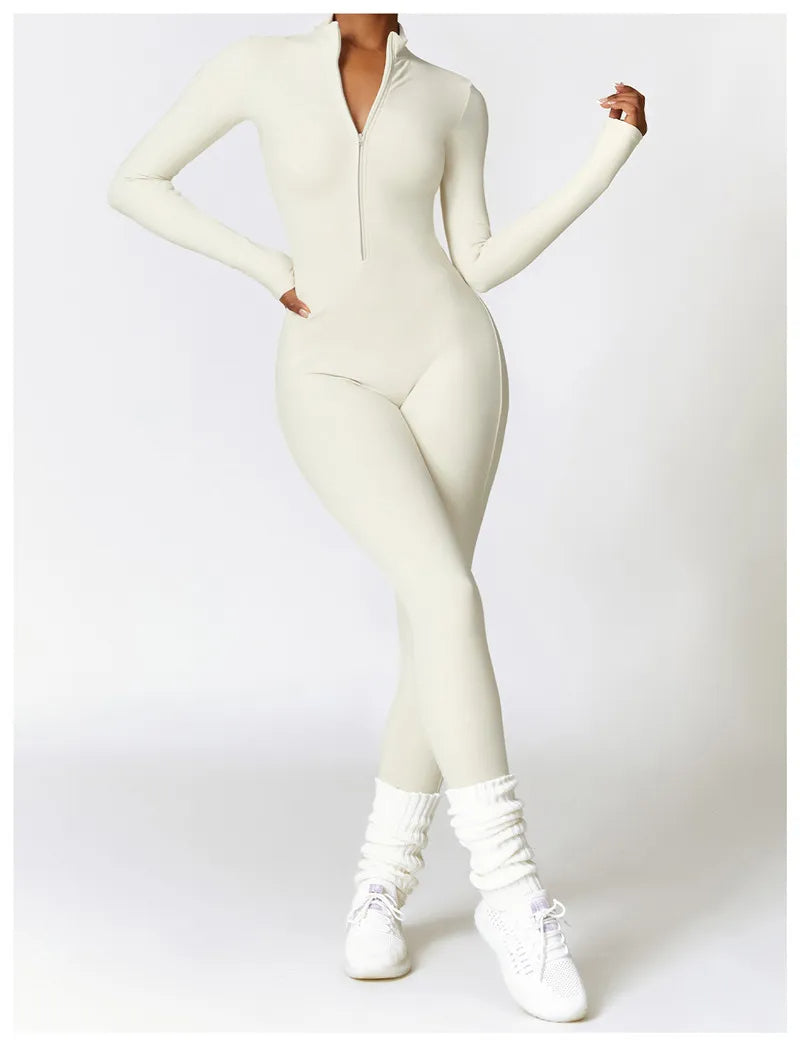 Sports Jumpsuit With Zipper