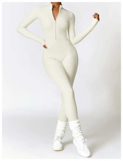 Sports Jumpsuit With Zipper
