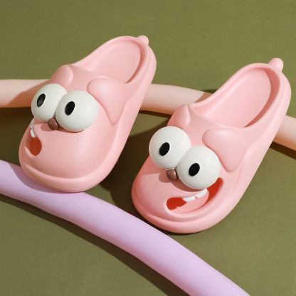 Cute Funny Big Eye Dog Soulmate Slipper