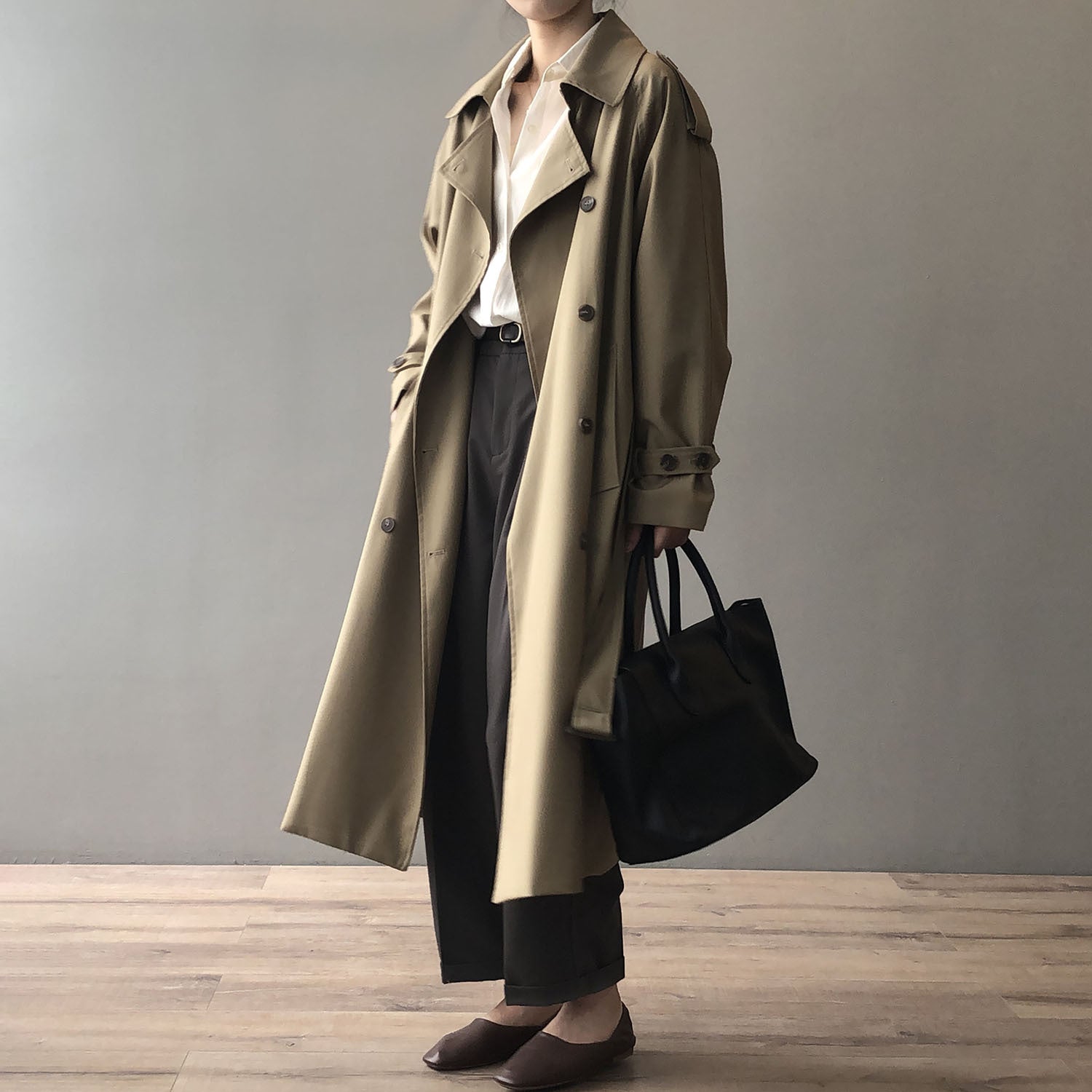 Breasted Trench Coat