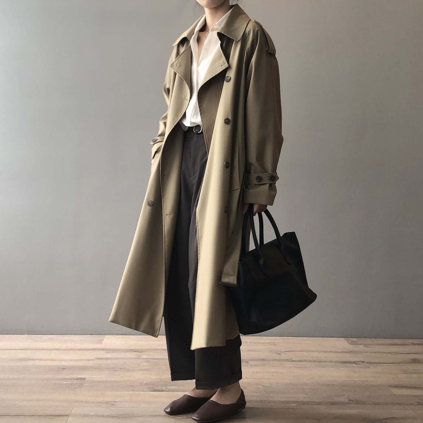 Breasted Trench Coat