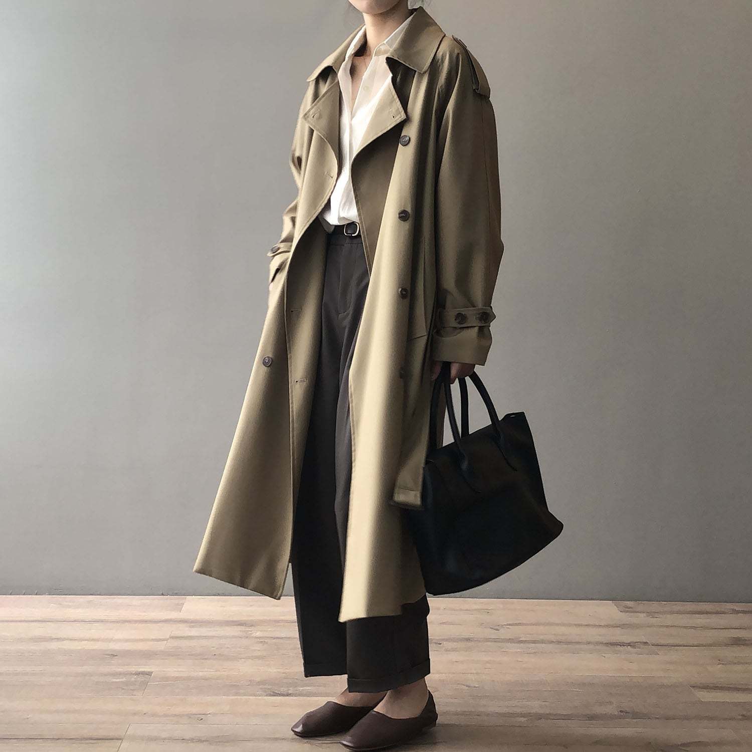 Breasted Trench Coat