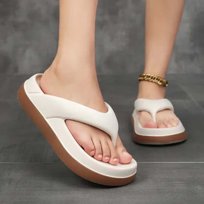Women's Comfortable Platform Flip Flops Non-slip Outdoor