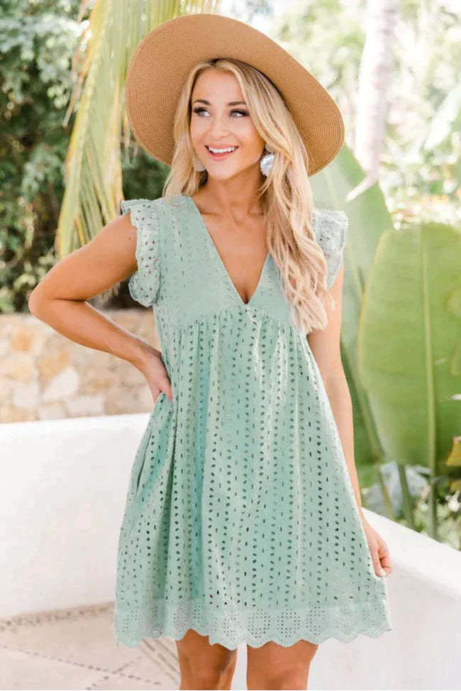 Integrated Pockets & Shorts Dress