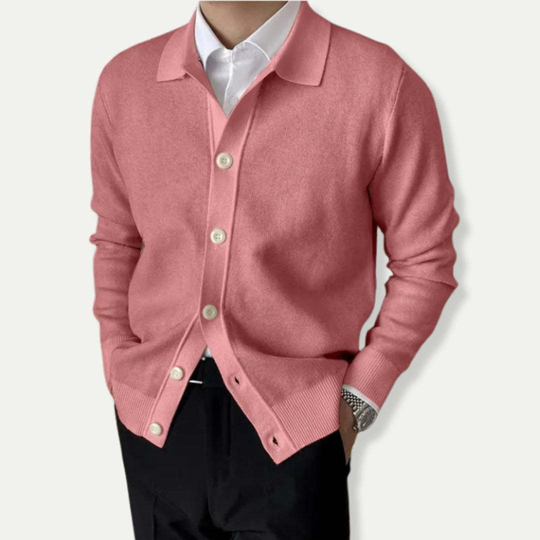 Elegant Classic Wool-Blend Cardigan