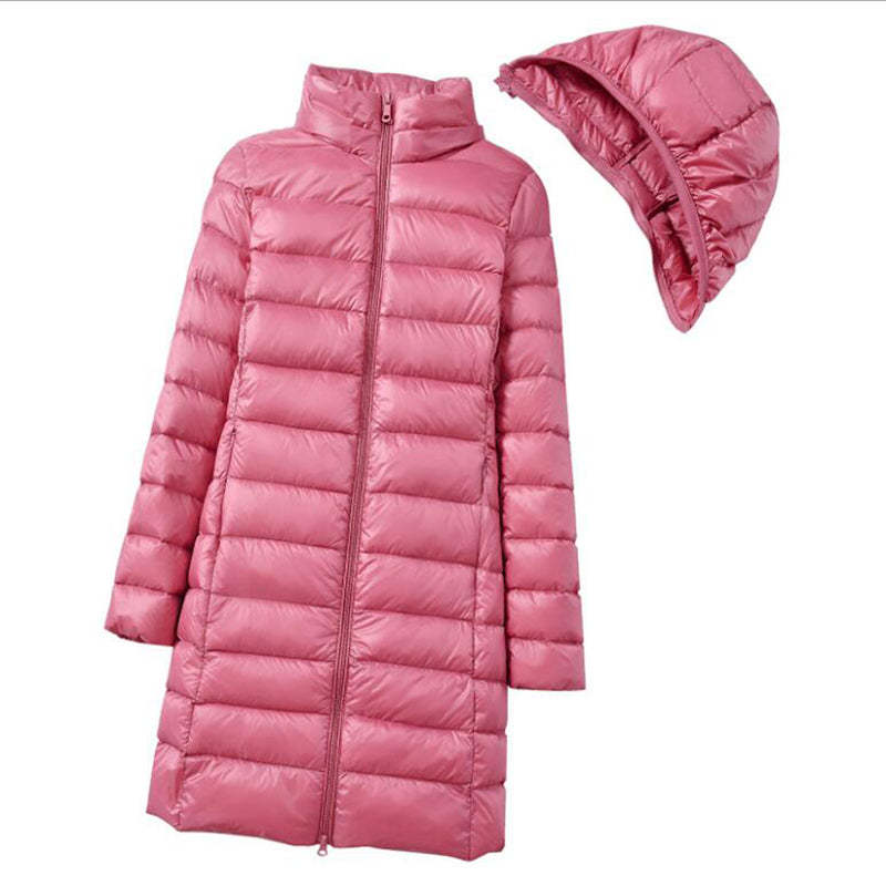 Long Ultralight Puff Down Jacket