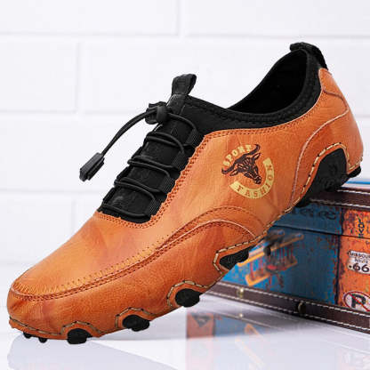 Men's Comfortable Beck Barefoot Driving Shoes Retro Handmade Leather Shoes