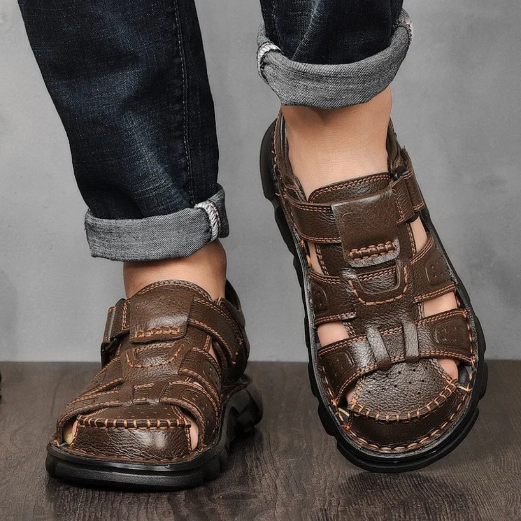 Men's Genuine Leather Summer Sandals