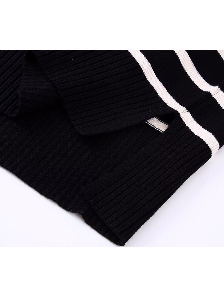 Striped Zip Jumper