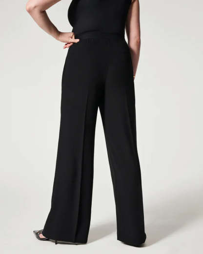 Pleated Wide Leg Trousers