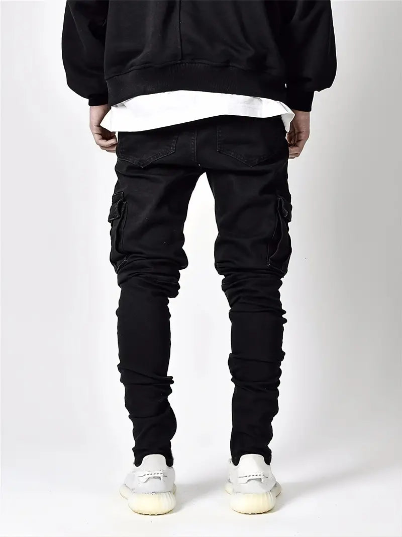 Skinny Fit Cargo Jeans