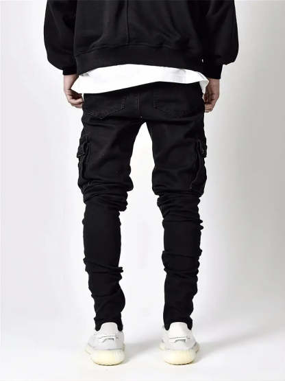 Skinny Fit Cargo Jeans
