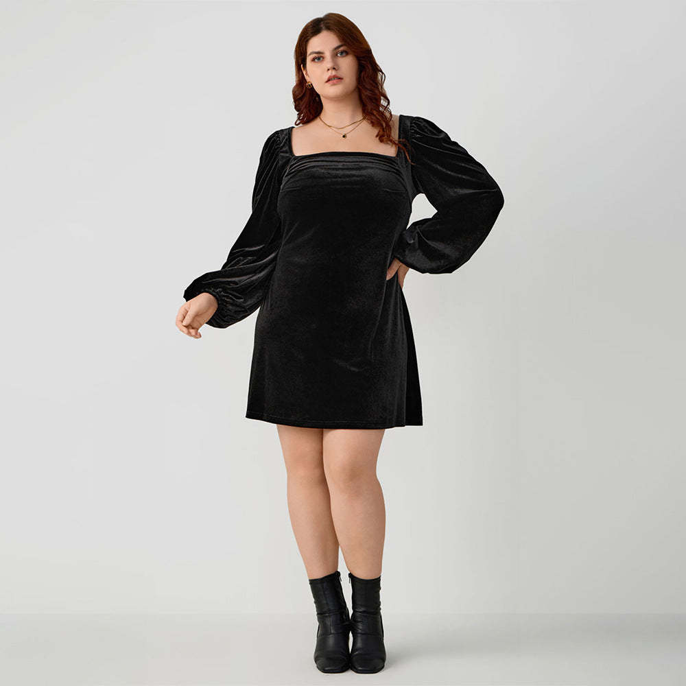 Long-Sleeve Mini Dress
