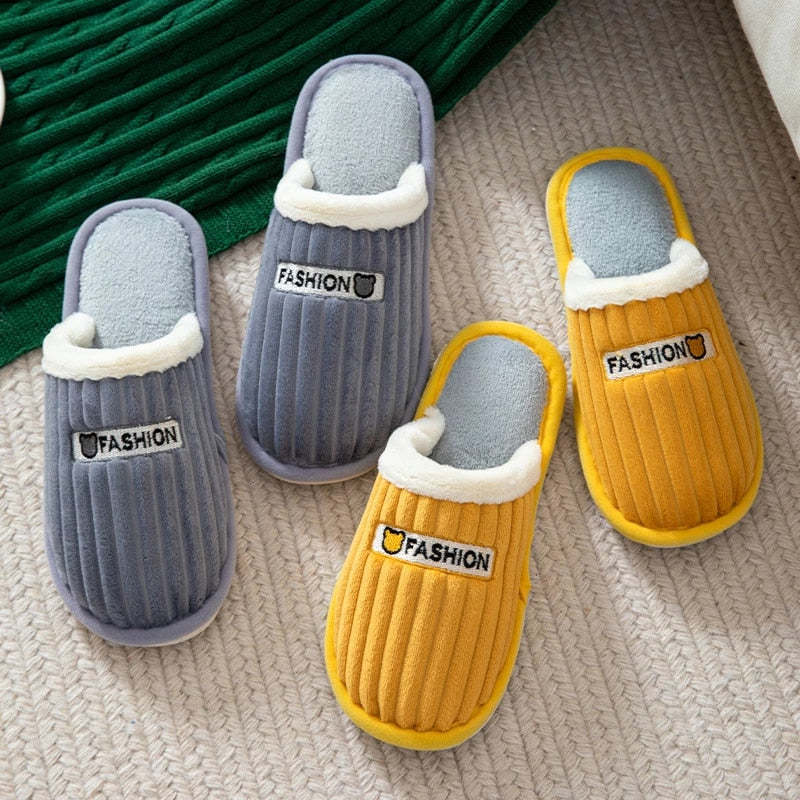 Women Cute Slippers Cushion Soft Plush Indoor Shoes