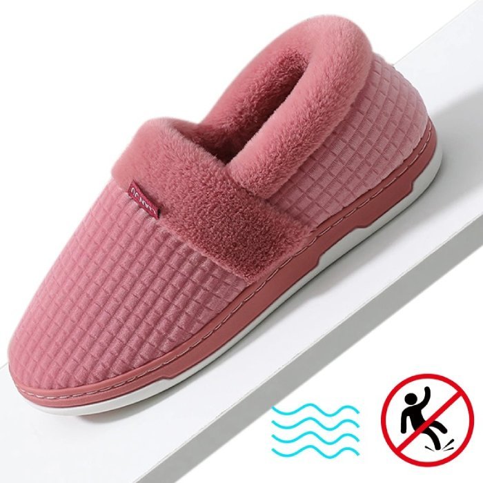 Men Colorful Home Fur Slippers Winter Shoes