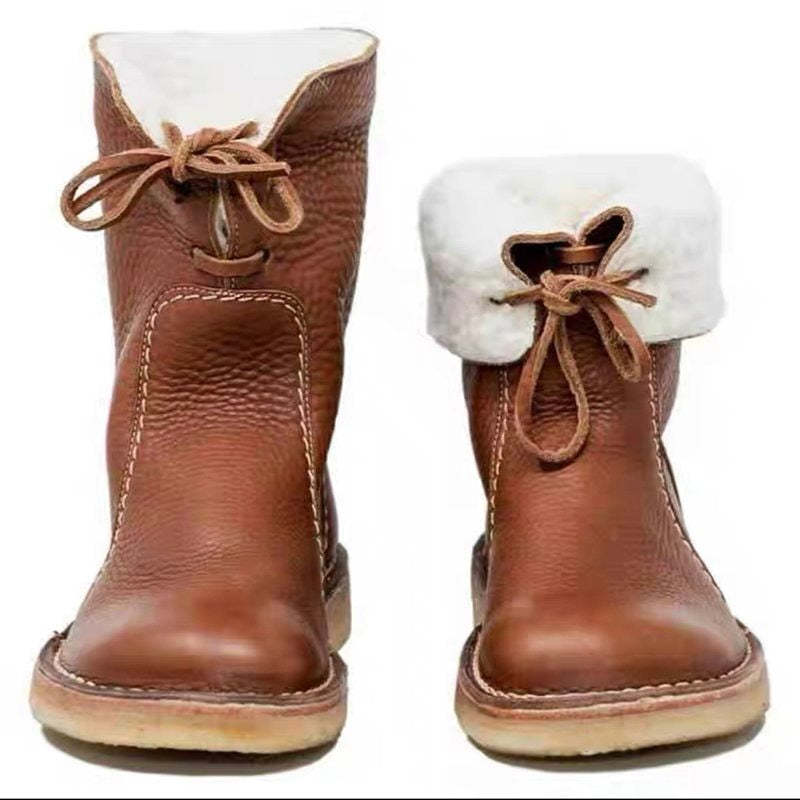 Bradford Leather Waterproof Winter Snow Boots