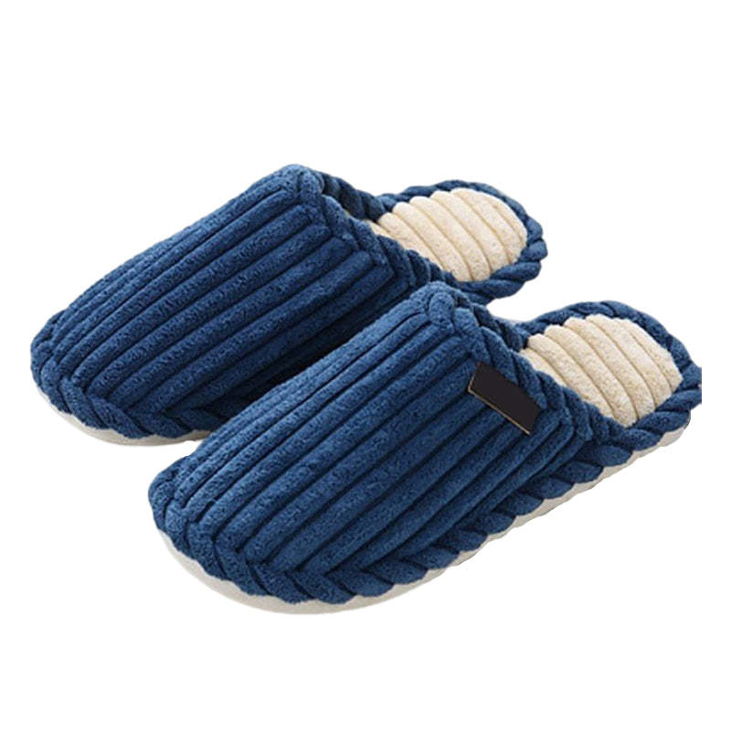 Men Comfy Warm Slippers Smooth Yarn Home Slides