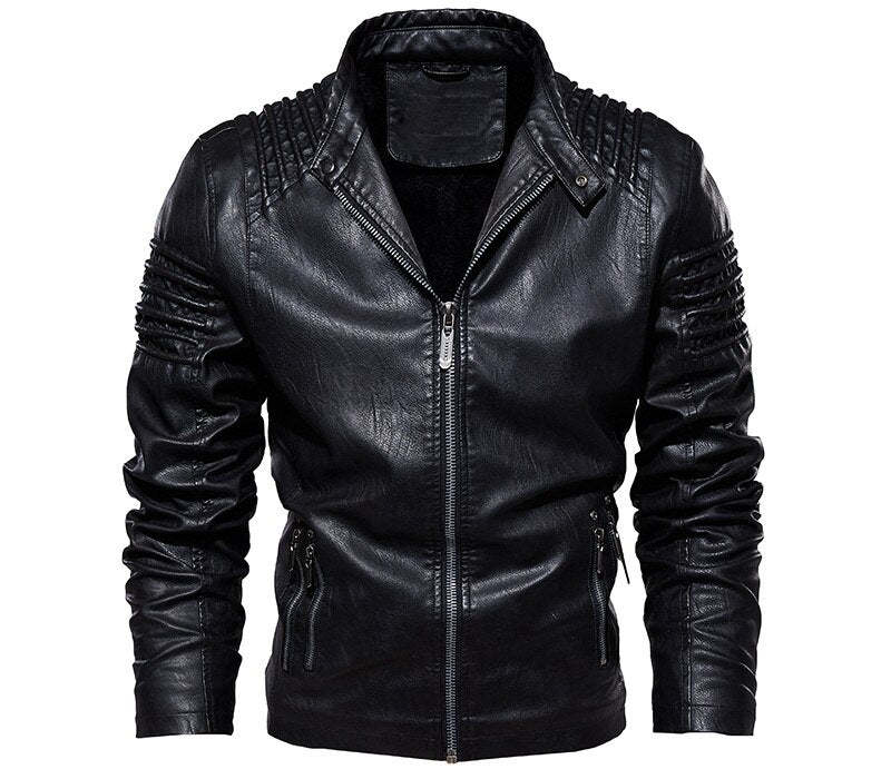 Leather Jacket With Fleece Lining