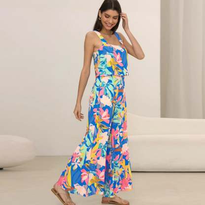 Flowy Summer Wide-Leg Jumpsuit