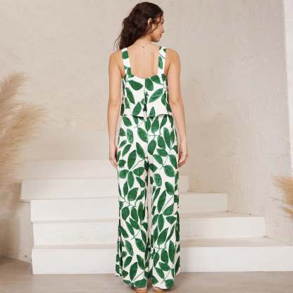 Flowy Summer Wide-Leg Jumpsuit