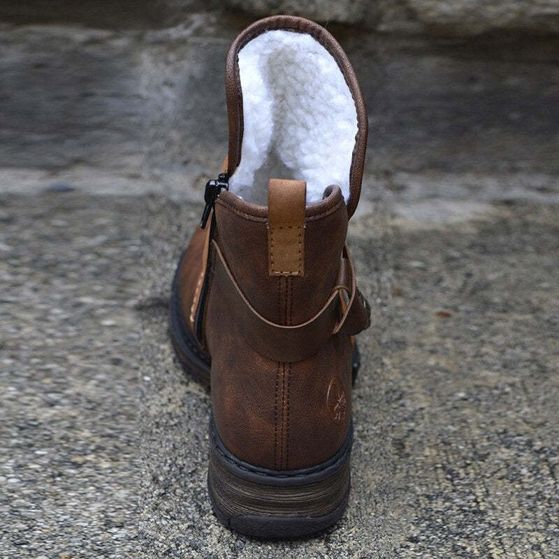 Women Orthopedic Boots Mujer Suede Winter Shoes