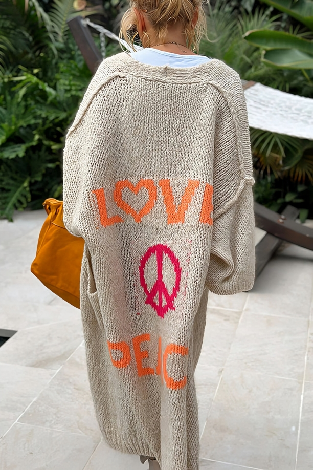 Long Knitted Cardigan